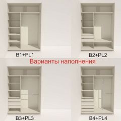 Шкаф-купе 1600 серии SOFT D1+D3+B2+PL1 (2 ящика+1штанга) профиль «Графит» в Набережных Челнах - naberezhnye-chelny.mebel24.online | фото 5