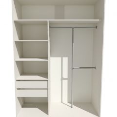Шкаф-купе 1600 серии SOFT D8+D2+B2+PL4 (2 ящика+F обр.штанга) профиль «Капучино» в Набережных Челнах - naberezhnye-chelny.mebel24.online | фото 3