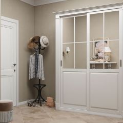 Шкаф-купе 1700 серии NEW CLASSIC K4+K4+B2+PL4 (2 ящика+F обр. штанга) профиль «Капучино» в Набережных Челнах - naberezhnye-chelny.mebel24.online | фото