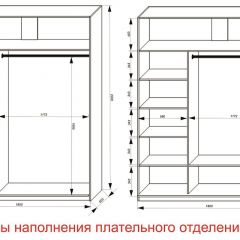 Шкаф-купе 1800 серии SOFT D6+D6+B2+PL3 (2 ящика+2штанги) профиль «Капучино» в Набережных Челнах - naberezhnye-chelny.mebel24.online | фото 7
