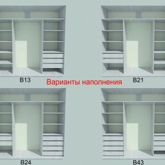 Шкаф-купе 1950 серии SILVER S3+S1+S4 B22+PL3 (по 2 ящика лев/прав+2 штанги) профиль «Серебро» в Набережных Челнах - naberezhnye-chelny.mebel24.online | фото 5