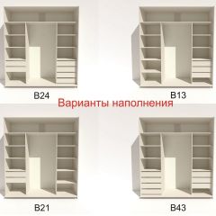 Шкаф-купе 2100 серии SOFT D5+D4+D5+B22+PL3 (по 2 ящика лев/прав+2штанги) профиль «Графит» в Набережных Челнах - naberezhnye-chelny.mebel24.online | фото 6