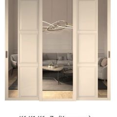 Шкаф-купе 2450 серии NEW CLASSIC K5+K5+K5+B22+PL3 (по 2 ящика лев/прав+1 штанга+1полка) профиль «Капучино» в Набережных Челнах - naberezhnye-chelny.mebel24.online | фото 15
