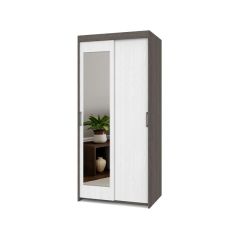 ТОМАС Шкаф-купе с зеркалом Анкор темный/светлый Т22 в Набережных Челнах - naberezhnye-chelny.mebel24.online | фото