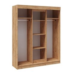 Шкаф-купе ТВИСТ Белый/Дуб юкон в Набережных Челнах - naberezhnye-chelny.mebel24.online | фото 2