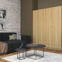 Шкаф Нина (М6) Дуб Сонома в Набережных Челнах - naberezhnye-chelny.mebel24.online | фото