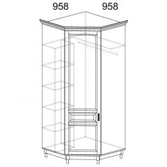 Шкаф угловой №418 Прованс в Набережных Челнах - naberezhnye-chelny.mebel24.online | фото 2