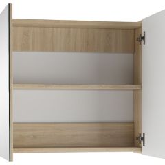 Шкаф-зеркало Мечта 60 Дуб сонома АЙСБЕРГ (DM2319HZ) в Набережных Челнах - naberezhnye-chelny.mebel24.online | фото 2