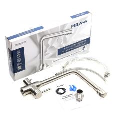 Смеситель д/кухни MELANA-F610304 Stello нерж.сталь, с переключателем на фильтр, однорычажный, сатин в Набережных Челнах - naberezhnye-chelny.mebel24.online | фото 2