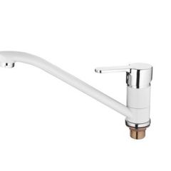 Смеситель для кухни Accoona A4167G белый в Набережных Челнах - naberezhnye-chelny.mebel24.online | фото