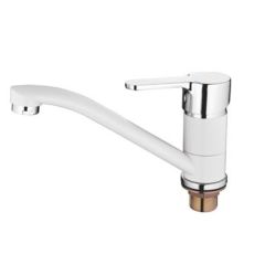 Смеситель для кухни Accoona A4267G белый в Набережных Челнах - naberezhnye-chelny.mebel24.online | фото