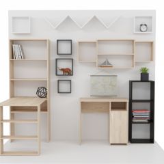 Стеллаж Элемент-1 (дуб сонома) в Набережных Челнах - naberezhnye-chelny.mebel24.online | фото 4