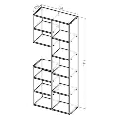 Стеллаж Элемент-2 (белый) в Набережных Челнах - naberezhnye-chelny.mebel24.online | фото 6