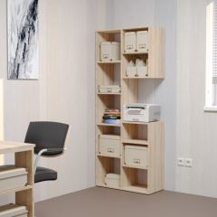 Стеллаж Элемент-2 (дуб сонома) в Набережных Челнах - naberezhnye-chelny.mebel24.online | фото 3