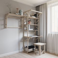 Стеллаж+стол Конструктор Арт.СRСт1-1 в Набережных Челнах - naberezhnye-chelny.mebel24.online | фото 6