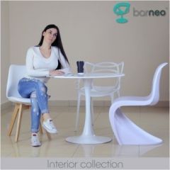 Стол Barneo T-3 Tulip style (RAL9003 белый, D100) в Набережных Челнах - naberezhnye-chelny.mebel24.online | фото 5