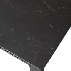 Стол CORNER 120 MATT BLACK MARBLE SOLID CERAMIC / BLACK, ®DISAUR в Набережных Челнах - naberezhnye-chelny.mebel24.online | фото 9