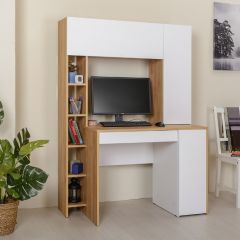Стол компьютерный 12.71 Комфорт (Дуб Золотой CRAFT, Белая Аляска) в Набережных Челнах - naberezhnye-chelny.mebel24.online | фото