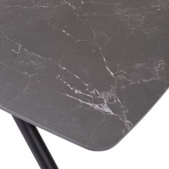 Стол RIVOLI 140 MATT BLACK MARBLE SOLID CERAMIC / BLACK, ®DISAUR в Набережных Челнах - naberezhnye-chelny.mebel24.online | фото 10