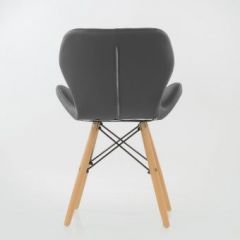 Стул Barneo N-42 Perfecto PU серый в Набережных Челнах - naberezhnye-chelny.mebel24.online | фото 3