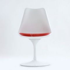Стул Barneo N-8 Tulip style белый с красной подушкой в Набережных Челнах - naberezhnye-chelny.mebel24.online | фото 2
