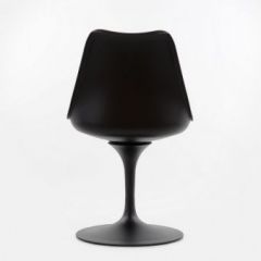 Стул Barneo N-8 Tulip style черный с черной подушкой в Набережных Челнах - naberezhnye-chelny.mebel24.online | фото 3