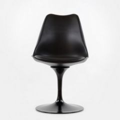 Стул Barneo N-8 Tulip style черный с черной подушкой в Набережных Челнах - naberezhnye-chelny.mebel24.online | фото 2