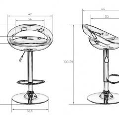 Стул барный DOBRIN DISCO LM-1010 (белый) в Набережных Челнах - naberezhnye-chelny.mebel24.online | фото 2