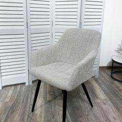 Стул BRANDY WZ2042-19 галечный серый фактурный велюр/ черный каркас М-City в Набережных Челнах - naberezhnye-chelny.mebel24.online | фото 5