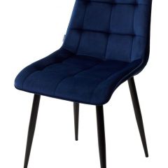 Стул CHIC BLUVEL-86 NAVY BLUE / черный каркас М-City в Набережных Челнах - naberezhnye-chelny.mebel24.online | фото