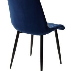 Стул CHIC BLUVEL-86 NAVY BLUE / черный каркас М-City в Набережных Челнах - naberezhnye-chelny.mebel24.online | фото 3