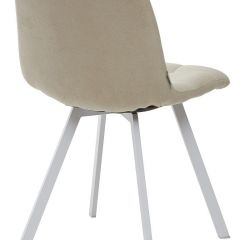 Стул CHILLI SQUARE UF860-01B бежевый, ткань/ белый каркас М-City в Набережных Челнах - naberezhnye-chelny.mebel24.online | фото 2