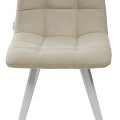 Стул CHILLI SQUARE UF860-01B бежевый, ткань/ белый каркас М-City в Набережных Челнах - naberezhnye-chelny.mebel24.online | фото 3