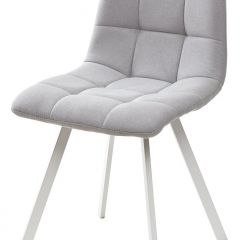 Стул CHILLI SQUARE UF860-02B серо-голубой, ткань/ белый каркас М-City в Набережных Челнах - naberezhnye-chelny.mebel24.online | фото