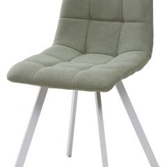 Стул CHILLI SQUARE UF860-11B мятный, ткань/ белый каркас М-City в Набережных Челнах - naberezhnye-chelny.mebel24.online | фото