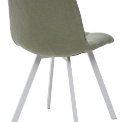 Стул CHILLI SQUARE UF860-11B мятный, ткань/ белый каркас М-City в Набережных Челнах - naberezhnye-chelny.mebel24.online | фото 2