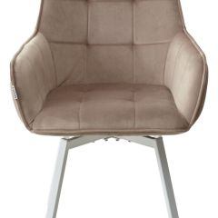Стул MAVERICK 360 град. поворот. BLUVEL-40 BEIGE/ белый каркас, М-City в Набережных Челнах - naberezhnye-chelny.mebel24.online | фото 7