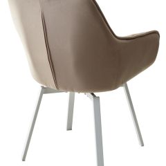 Стул MAVERICK 360 град. поворот. BLUVEL-40 BEIGE/ белый каркас, М-City в Набережных Челнах - naberezhnye-chelny.mebel24.online | фото 9