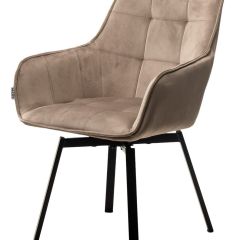 Стул MAVERICK 360 град. поворот. BLUVEL-40 BEIGE/ черный каркас, М-City в Набережных Челнах - naberezhnye-chelny.mebel24.online | фото 4