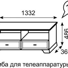 Тумба для телеаппаратуры Венеция 13 бодега в Набережных Челнах - naberezhnye-chelny.mebel24.online | фото