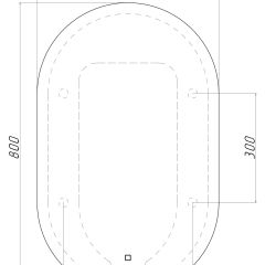 Зеркало Дакка 800х500 с подсветкой Sansa (GL7036Z) в Набережных Челнах - naberezhnye-chelny.mebel24.online | фото 8