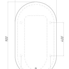 Зеркало Дакка 900х500 с подсветкой Sansa (GL7037Z) в Набережных Челнах - naberezhnye-chelny.mebel24.online | фото 8