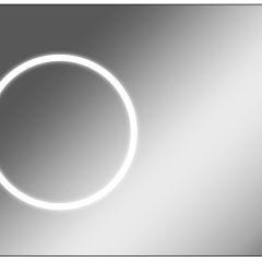 Зеркало Eclipse 100 black с подсветкой Sansa (SE1032Z) в Набережных Челнах - naberezhnye-chelny.mebel24.online | фото