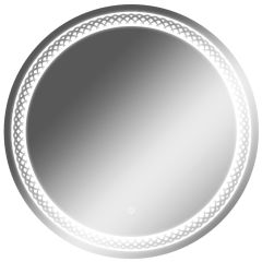 Зеркало Прая 700х700 с подсветкой Домино (GL7048Z) в Набережных Челнах - naberezhnye-chelny.mebel24.online | фото