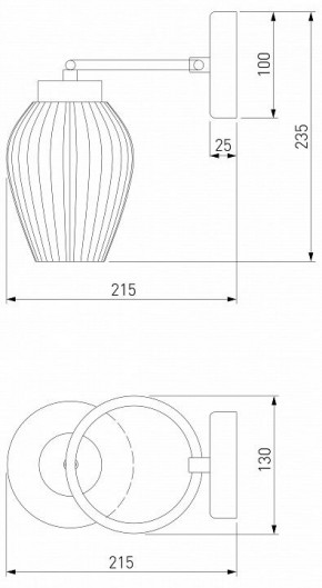 Бра Eurosvet Alva 30184/1 латунь в Набережных Челнах - naberezhnye-chelny.mebel24.online | фото 3