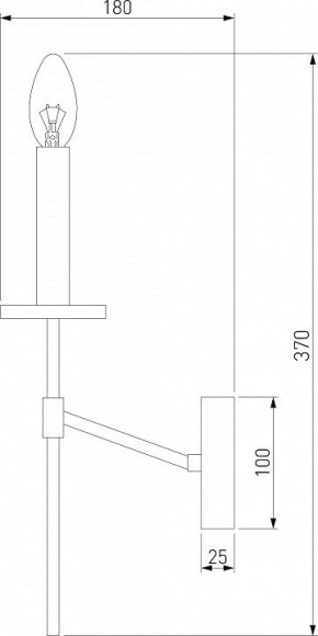 Бра Eurosvet Anders 60142/1 хром в Набережных Челнах - naberezhnye-chelny.mebel24.online | фото 2