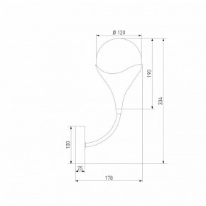 Бра Eurosvet Calyx 60168/1 латунь в Набережных Челнах - naberezhnye-chelny.mebel24.online | фото 3
