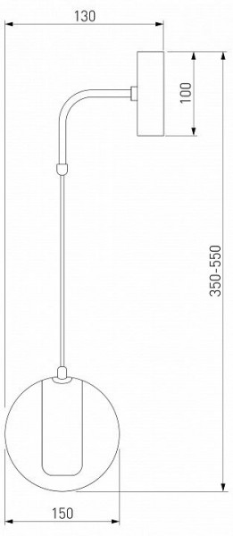 Бра Eurosvet Cobble 50258 LED дымчатый в Набережных Челнах - naberezhnye-chelny.mebel24.online | фото 2