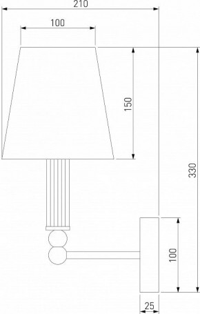 Бра Eurosvet Conso 60145/1 латунь в Набережных Челнах - naberezhnye-chelny.mebel24.online | фото 4
