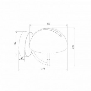 Бра Eurosvet Emisfero 50083/1 LED золото в Набережных Челнах - naberezhnye-chelny.mebel24.online | фото 3